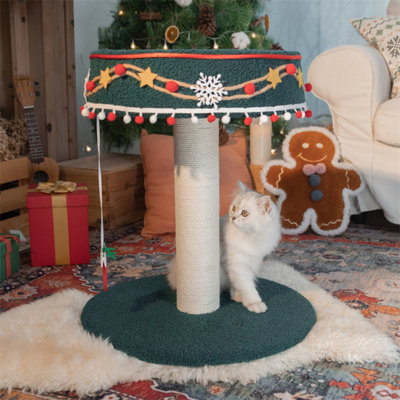 Christmas tree in a cage cats best sale